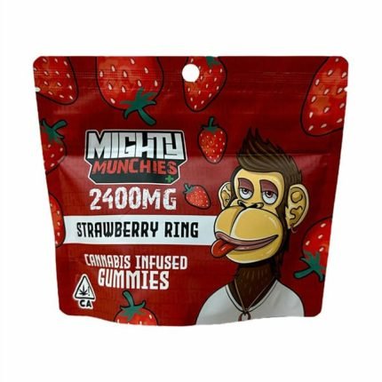 Mighty Munchies Strawberry Rings Gummies 2400MG