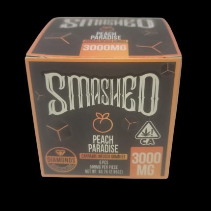 SMASHED Peach Paradise Cannabis Infused Gummies 3000MG