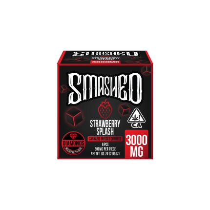 Smashed 3000mg Strawberry Splash Liquid Diamond Gummies