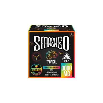 Smashed 3000mg Tropical Liquid Diamond Gummies