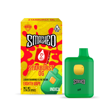 Smashed 3.5g Starburst OG LD x LR Disposable