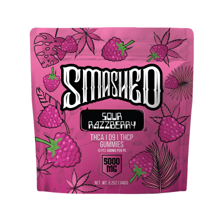 Smashed 5000mg THCA Sour Razzberry