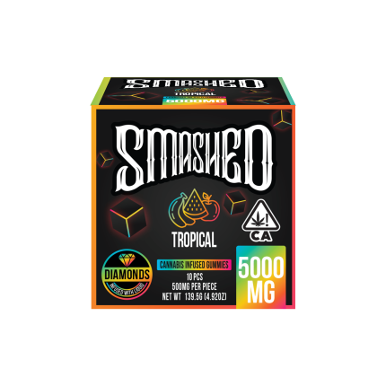 Smashed 5000mg Tropical Liquid Diamond Gummies