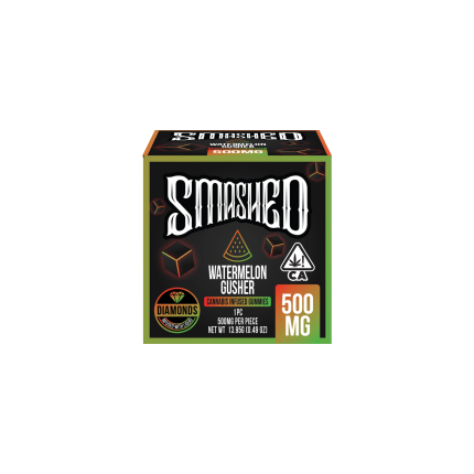 Smashed 500mg Watermelon Gusher Liquid Diamond Gummies