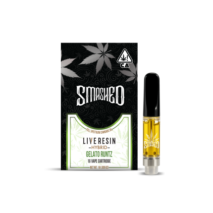 Smashed Cartridge Live Resin 1G Gelato Runtz